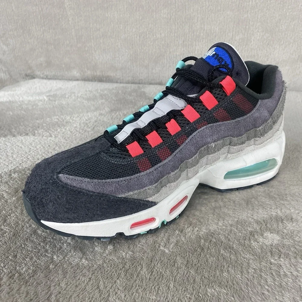 Nike Air Max 95 Big Bubble OG Greedy Mens Shoes Size 10.5 Gray Suede IU2636-300